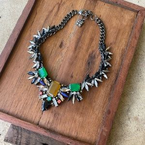 BCBGMAXAZRIA Gunmetal Statement Necklace